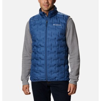 Columbia Delta Ridge Down, Chaleco Azules Para Hombre | 591324-BFA